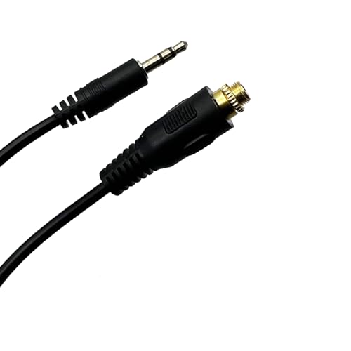 AUX 3.5mm Male to Female Locking Nut Panel Mount Cable Car Stereo Audio Adapter Converter Cord 24K Gold Plated
