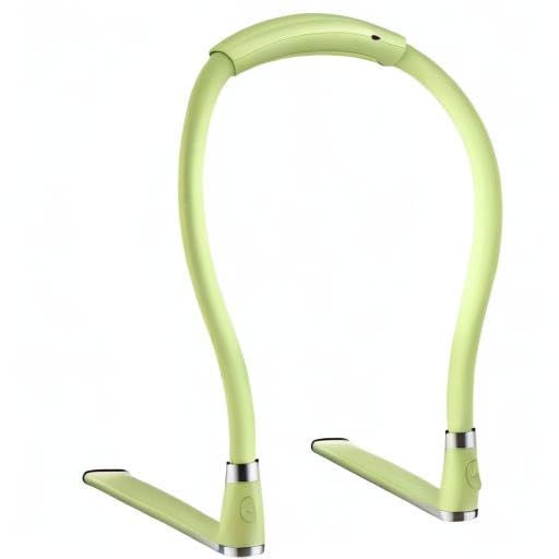 Neck Book Light LED Reading Lamp USB-C Rechargeable, Hands Free, 4 LED Bulbs, 4 Adjustable Brightness, for Reading in Bed or Reading in Car (Green) - color: Green