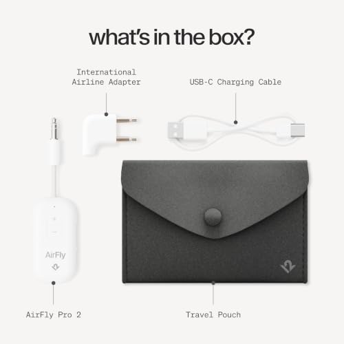 Twelve South AirFly Pro 2 Deluxe, Wireless Bluetooth Adapter, White - color: White, style: AirFly Pro 2 Deluxe
