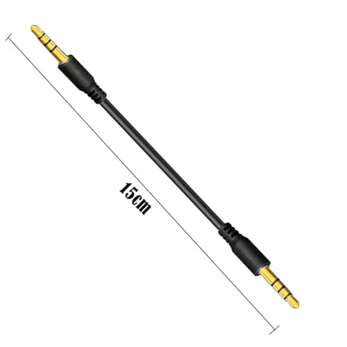17mm Short 3.5mm Male to Male TRRS Audio Cable (15cm) - style: Male To Male