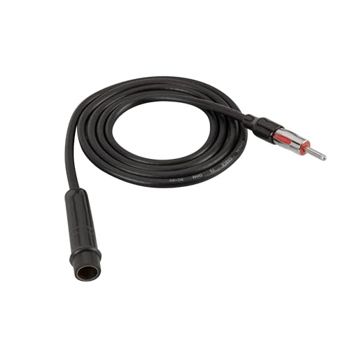 Scosche AXT48-WP1 Universal 48" Antenna Extension Cable for Car Stereo - AM/FM Radio Antenna Extender with Standard DIN Connector - Radio Antenna Extension Audio Adapter for Domestic & Import Vehicles - style: 48" Antenna Extension Cable