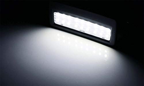 iJDMTOY LED Sun Visor Vanity Mirror Lights For BMW 5/7 Series - style: Grey