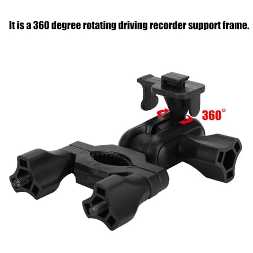 Car Rearview Mirror Dash Cam Holder Universal Fit Metal/Plastic Mount 360° Rotating Bracket for Driving Recorder(Metal Nut) - style: Metal Nut