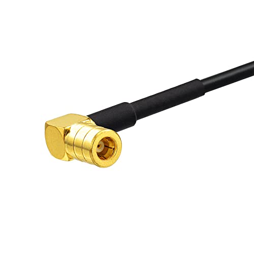 Eightwood Fakra Curry Code K Male to SMB Female Right Angle Cable 3 feet - size: 3 feet