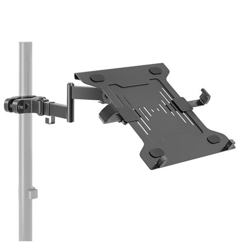 monTEK 2-in-1 Pole Mount, Laptop Tray & Monitor Arm for 10–32" Screens - size: for Laptop