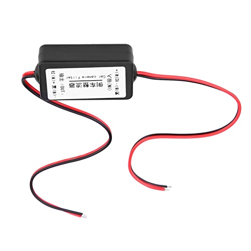 Generic 12V DC Car Rearview Camera Power Relay Capacitor Filter Rectifier for Solving Screen Jitter Black Screen Issue Fits German Cars