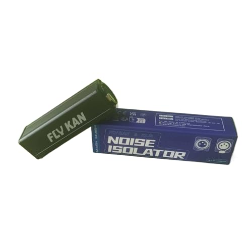 Professional XLR Noise Isolator,Audio Ground Loop hum Noise Eliminator-Single Channel,Passive,M/F,Metal - size: 1pc pack