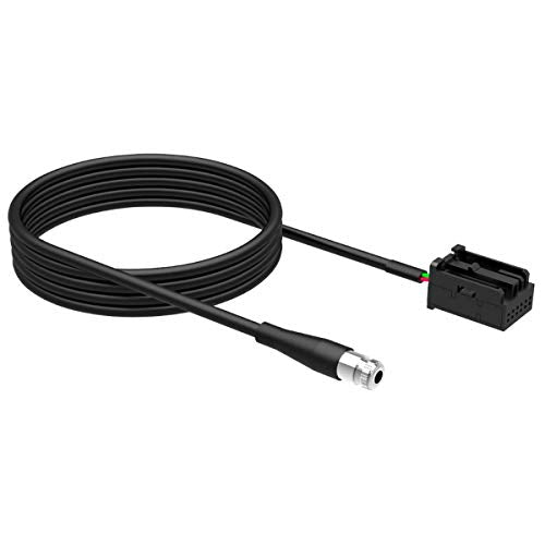 3.5mm AUX Cable Compatible with BMW E85 Z4 E39 E53 X3 X5 Mini Cooper, in-Car Female Audio Adapter Extension Cord, Plug and Play Car Stereo Input