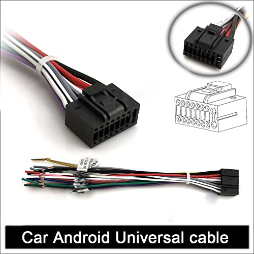 16Pin Android Car Radio Stereo Power on Harness Test Start Wire Cable for Aftermarket Android Radio Stereo with 16pin Power Socket - style: 16Pin Power On Cable