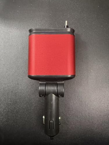 Retractable Car Charger with 31-Inch Cables 4 in 1 Fast Car Charger USB C Car Adapter with Starry Sky Light for iPhone 17 16 15 14 Car Accessories Gifts for Men Women Drivers (RED) - color: RED