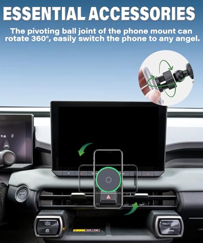 Car Phone Mount for 2026 Toyota RAV4/RAV4 Hybrid Accessories - size: fit for 2026 Toyota RAV4
