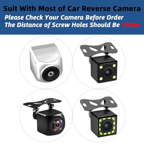 Car Rear Camera Mounting Bracket Kit Universal Adjustable Holder - size: 13mm Screw Holes Rear Cam
