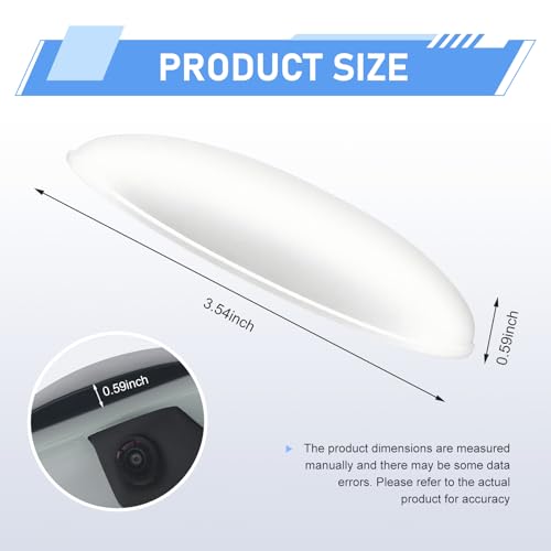 Car Rear View Camera Anti-Rain Cover, Plastic Back Up Camera Shield, Vehicle Reversing Cam Modification Protective Accessory, Universal for Most Cars (White) - color: White