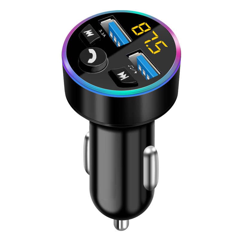 Slim Universal Car Charging Plug, Lightweight Vehicle Charger Accessory for Indoor Automotive Daily Charging Use - color: Black-a
