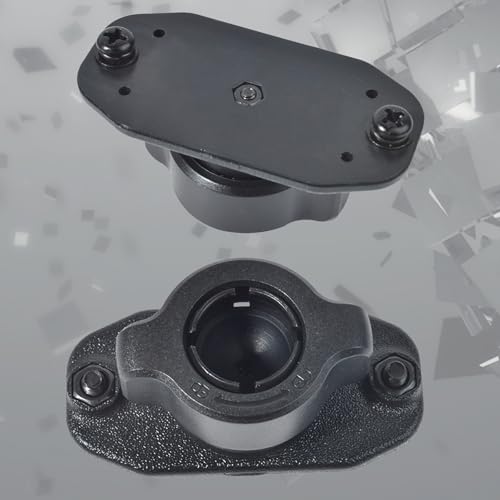 HYS Mounting Holder Mount Base with Screw Replacement Clamp 17mm(0.67inch) Rotate Ball Hole Clip Base, Mount to CB/Ham Radio & Scanners Mounting Brackets, Grid Brackets - size: 0.67" Ball Hole (L-2.40 inches)