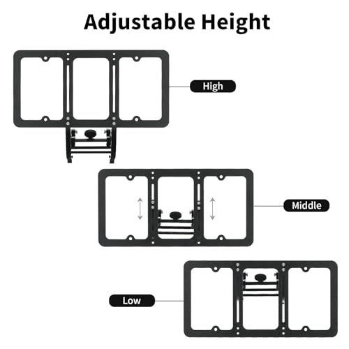 Tesla Model 3 Highland Front License Plate Holder, Height-Adjustable & No Drill License Plate Mouting Kit with Anti-Theft Features (FIt Model 3 2024-2025, No Front Bumper Camera) - size: 2024+ Model 3 Highland (No Front Camera)