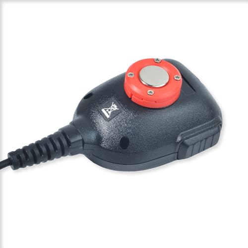 UAYESOK Magnet CB Mic Holder, Portable Vehicle Mic Clip Mount - color: Red
