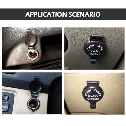 12V Cigarette Lighter Socket,Waterproof Car Power Outlet Cigarette Lighter Adapter with Extension Cable,Universal Interior Car Accessories Cigarette Lighter Plug for Car Truck SUV(1PCS) - color: 1PCS