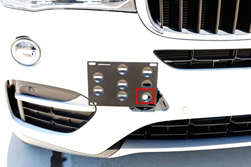 iJDMTOY Tow Hook License Plate Mounting Kit for BMW X1/X3/X4/X5/X6/Z4