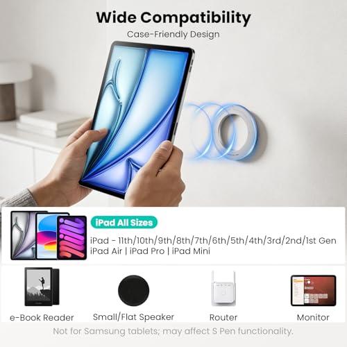 Nillkin Magnetic for iPad Wall Mount, Magnetic iPad Holder for Car Backseat - color: Gray 