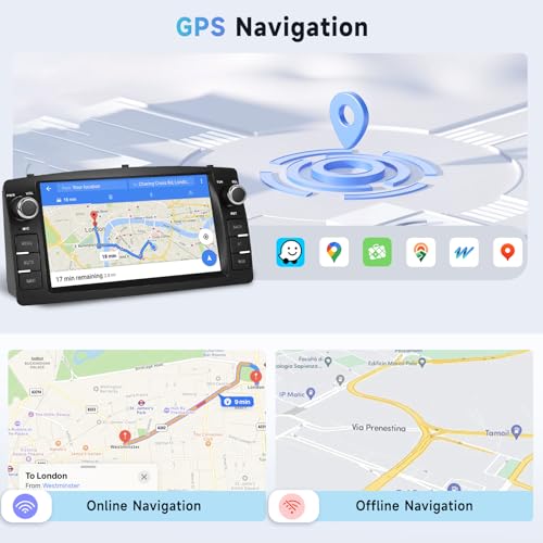 Car Stereo for Toyota Corolla E120 E130 2000-2008 Wireless Carplay - style: 2+64G