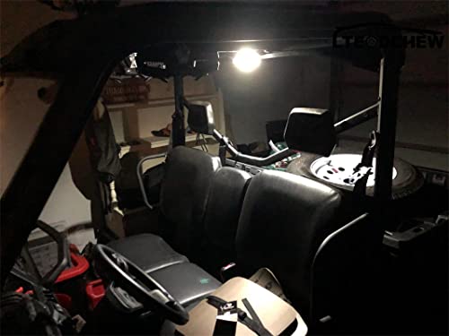 UTV Interior Dome Light with Switch, Universal Roll Bar Mount LED Light - color: White