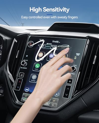 Ascent Screen Protector for 2023 2024 2025 2026 Subaru Ascent Center Control Touchscreen Car Navigation Protector Film Tempered Glass HD Clear Anti-Fingerprint 11.6''