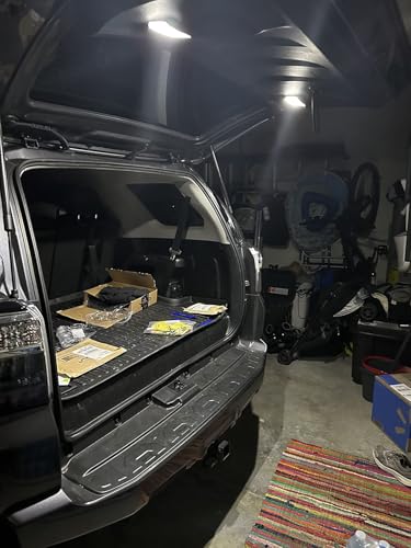iJDMTOY 48-SMD Super Bright Xenon White LED Trunk Liftgate Deck Cargo Area Lamp Fit Full LED Circuit Board Panels, Compatible With Toyota 2010-2022 4Runner (N280) - style: Xenon White