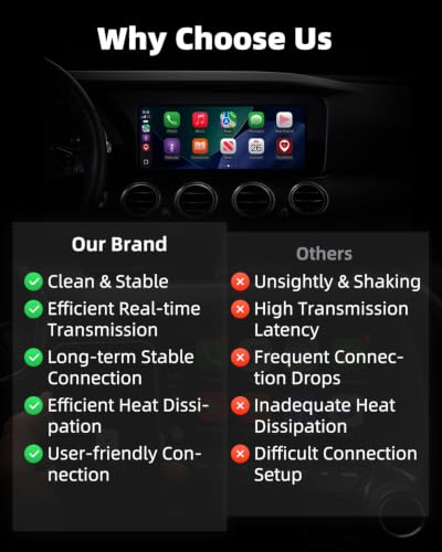 Wireless CarPlay Adapter for Apple iPhone Metal Design 2026 Upgraded