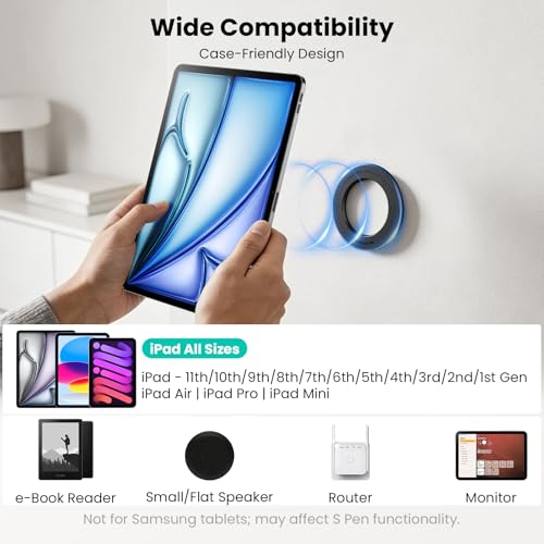 Nillkin Magnetic for iPad Wall Mount, Magnetic iPad Holder for Car Backseat - color: Black