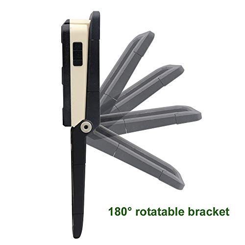 Magnetic LED Portable Working Light Rechargeable LED Work Flashlight Super Brightness 180 Rotatable Folding Snap Working Light for Car Repairing Emergency Camping Mountain Climbing