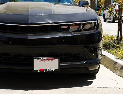 iJDMTOY License Plate Relocator Bracket for Chevy 2010-15 Camaro LS LT SS