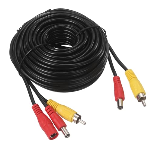 MECCANIXITY RCA DC HD Video AV Extension Cable 32.8FT/10M 2 in 1 - size: 32.8FT/10M