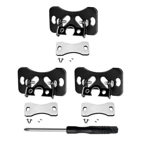 3 PCS Car Rear Camera Mount, Metal Adjustable Backup Camera Bracket, Stable Windshield Dash Cam Camera Replacement Stand for 13mm Screw, Universal for Most Cars (Black)