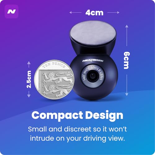 Nextbase Rear Window Camera | Compatible with 322GW, 422GW, 522GW, 622GW Dash Cams | Full Rear View Coverage, 140° Wide Angle, Magnetic Mount, 6.5m Cable, Series 2 Add-On Module - style: Rear Window Camera