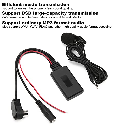 POCREATION Stable Data, Ai Net Bluetooth Bluetooth 5.0 Aux Cable Adapter with Microphone Handsfree Fit, for Cda 9857 Cda 9886 Cda 117