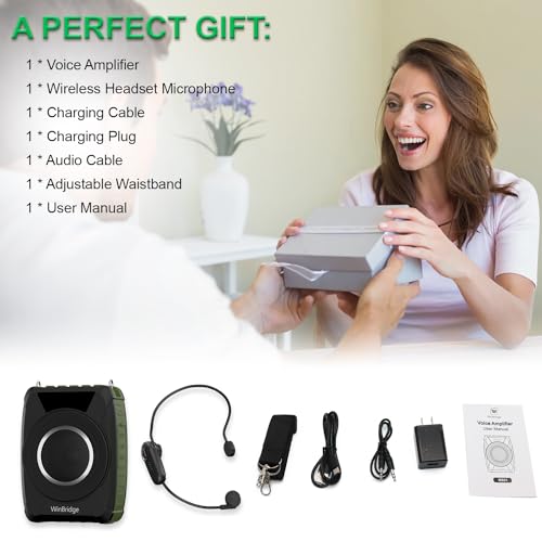 Waterproof Voice Amplifier with Wireless Microphone Headset M801 20W - color: black