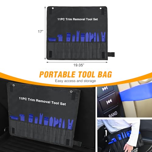 GOOACC 11PCS Auto Trim Removal Tool Kit Blue - color: 11PCS Trim Removal Tool Blue
