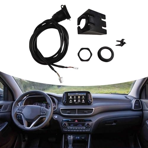 Car Dashboard Dual USB Panel Interface Extension Cable Adapter, 4+6 Pin Audio Port, 145Cm Black Flush Mount Socket