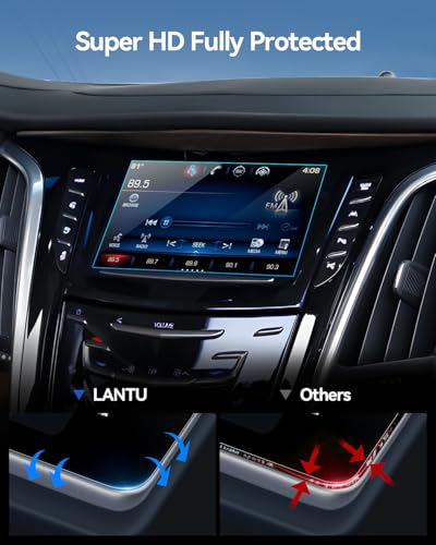 Car Screen Protector for 2015-2020 Cadillac Escalade Accessories Infotainment Interface Navigation Touchscreen Protector Film Tempered Glass HD Clear Anti-Glare 8'' - size: for 2015-2020 Escalade 8''