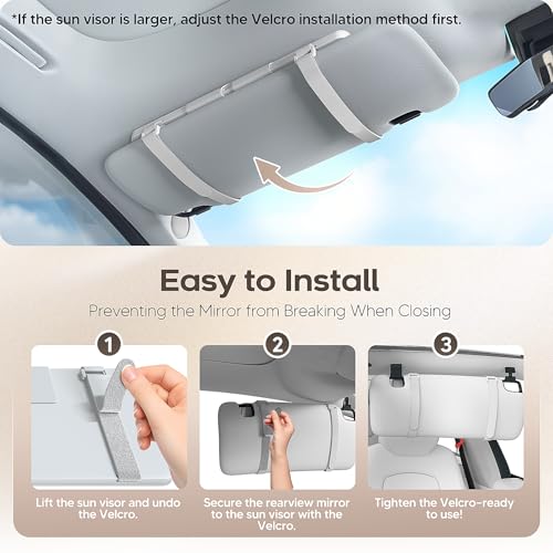 Upgraded Car Sun Visor Mirror Vanity as Gifts for Women Girl Men Makeup