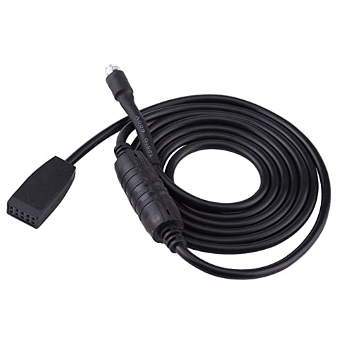 Auxiliary Input Adapter 3.5mm to 3.5mm Car Audio Cable with Red MP3 Cable and Black Aux for E46 1998 2006