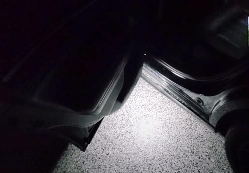 iJDMTOY Xenon White 18-SMD Full LED Under Side Door Courtesy Lights, Footwell Lights, Compatible with Dodge Charger Challenger Dart Stratus Magnum Avenger, Chrysler 200 300 Sebring - style: Xenon White