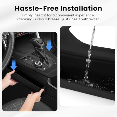 Autorder Silicone Center Console Organizer for 2019-2025 Toyota RAV4 Accessories Seat Gap Storage Box Soft Gear Shift Panel Trim Cover - size: 2019-2025 Toyota RAV4