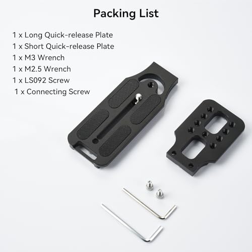 UTEBIT Camera L Bracket, with 1/4'' Screw Hole & Quick Release Plate