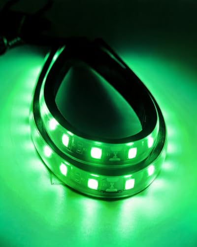 Keiurot 12V Led Light Strip for Car Motorcycle Golf Cart 12.5In Green 4Pack - color: Green Led Strip