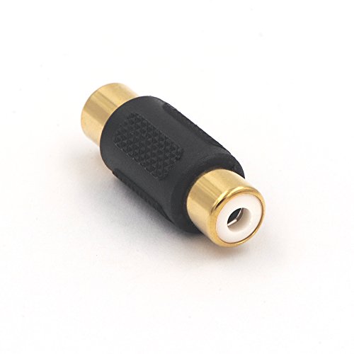 VCELINK 3.5mm Female to Female Adapter with 6-Pack Gold Plated RCA Female to RCA Female Coupler