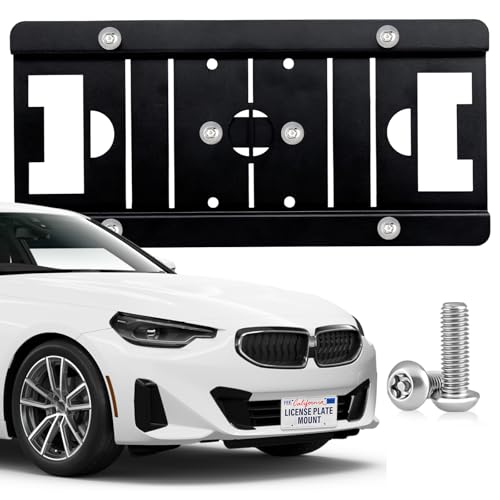 No Drill License Plate Bracket Fits BMW 2/3/4/5/6 Series, X3/X5