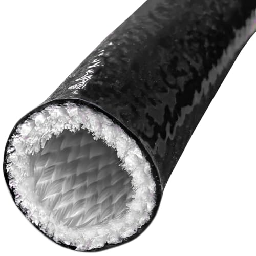 Electriduct 5/16" Thermo Armor Silicone Fiberglass Sleeve - 5 Feet - Black - color: Black, size: 0.31 Inch (5/16")