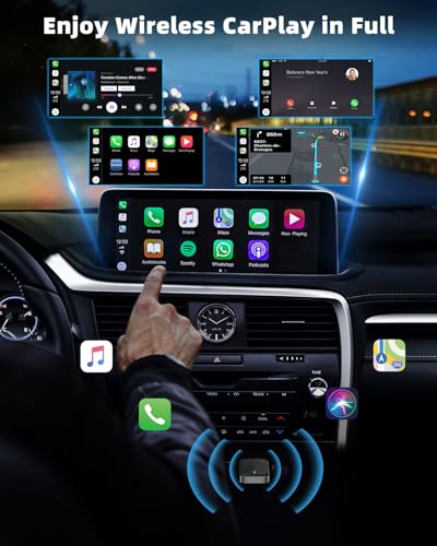Wireless CarPlay Adapter Compatible Apple iPhone,Wired to Wireless,BlackGry